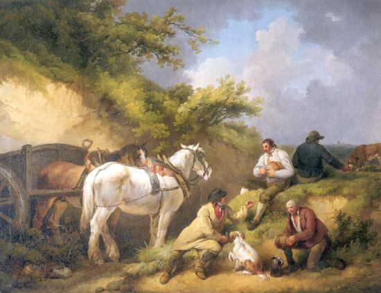 George Morland The Labourer's Luncheon China oil painting art